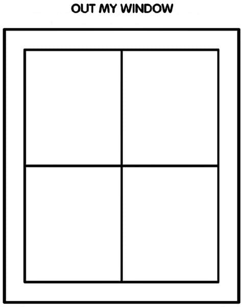 Window coloring page