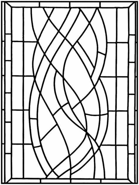 Window Image Outline coloring page