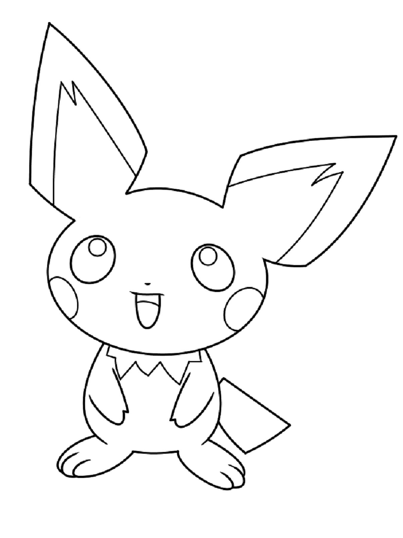 pichu coloring pages