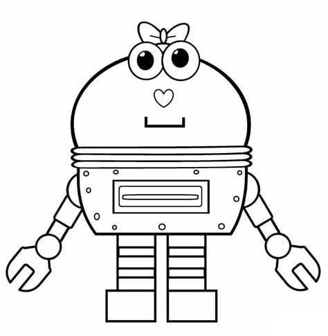 Girl Robot coloring page - Download, Print or Color Online for Free