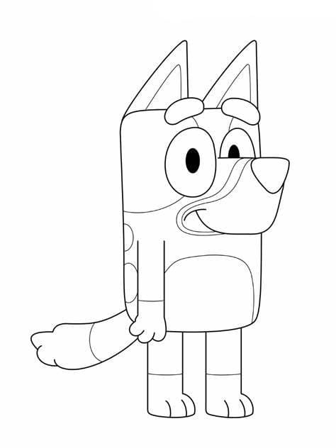 Free Bluey coloring page