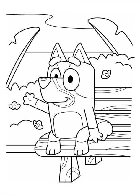 Free Bluey Image coloring page