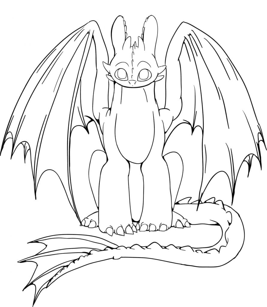 Free Print How to Train Your Dragon coloring page