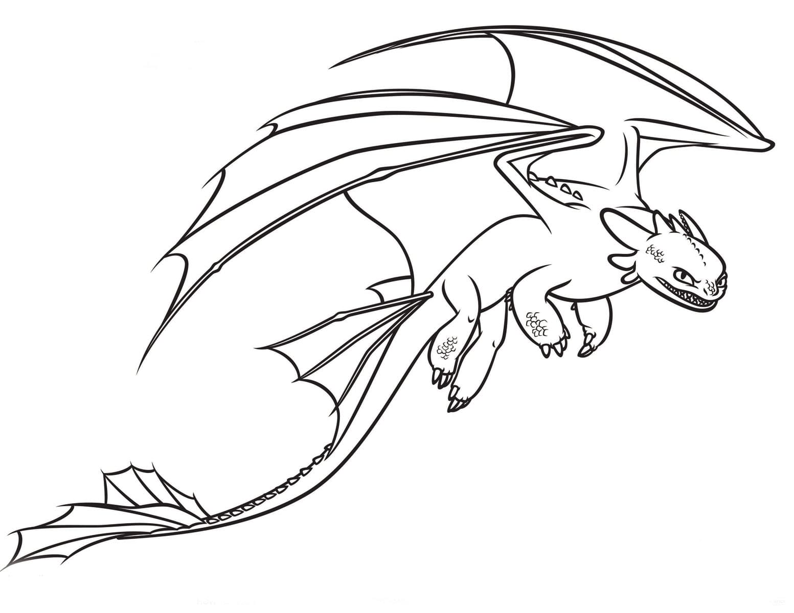 How to Train Your Dragon Movie coloring page