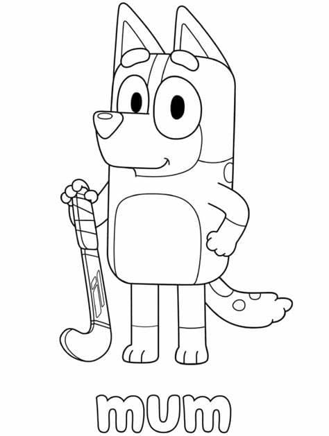 Mum coloring page