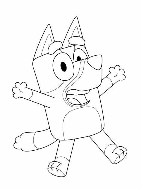 Print Bluey Image coloring page