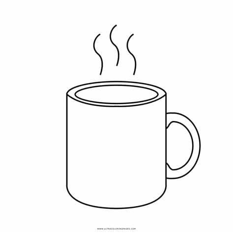 Awesome Coffee Cup coloring page - Download, Print or Color Online for Free