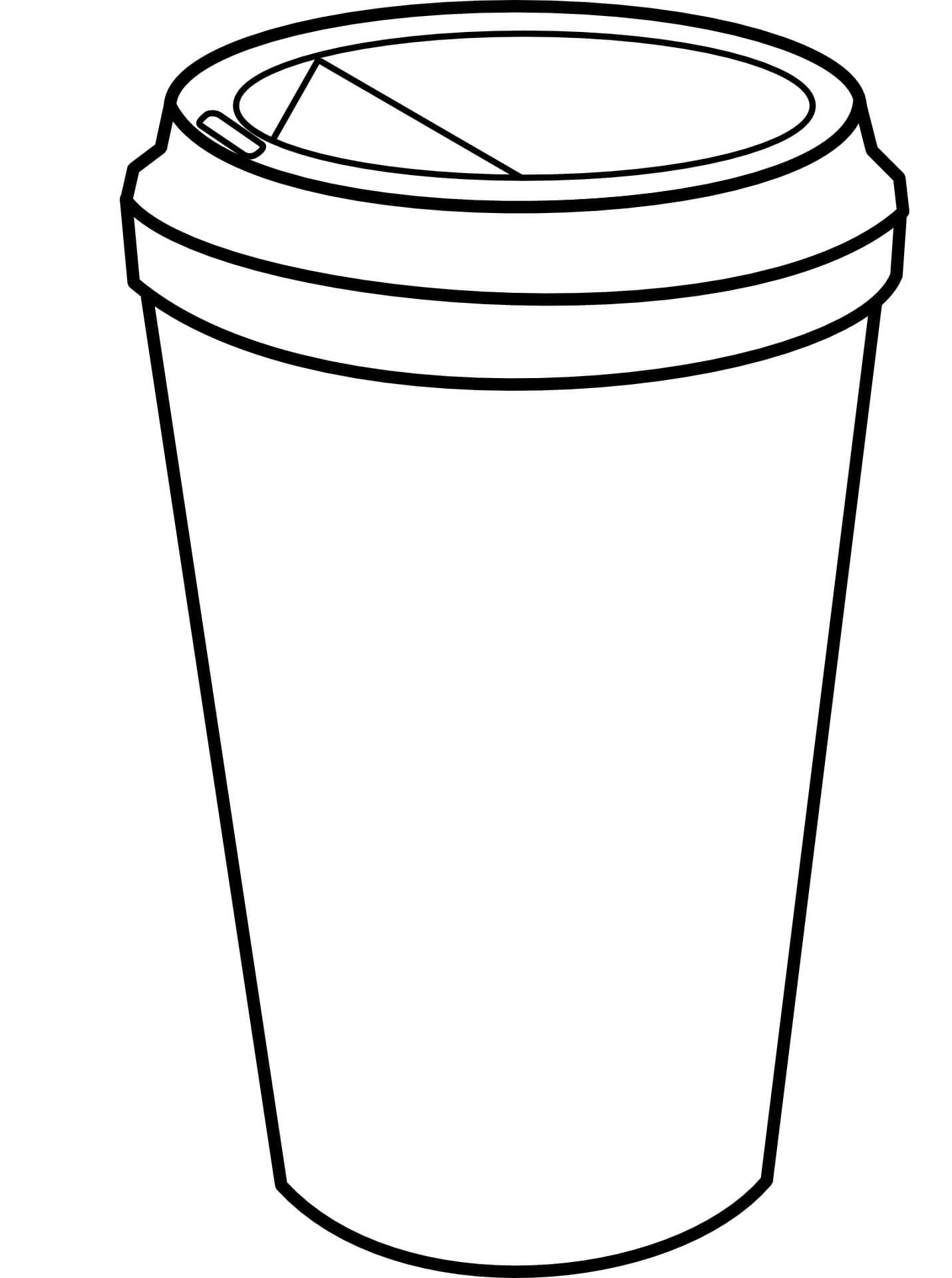 Cart Coffee Cup coloring page - Download, Print or Color Online for Free