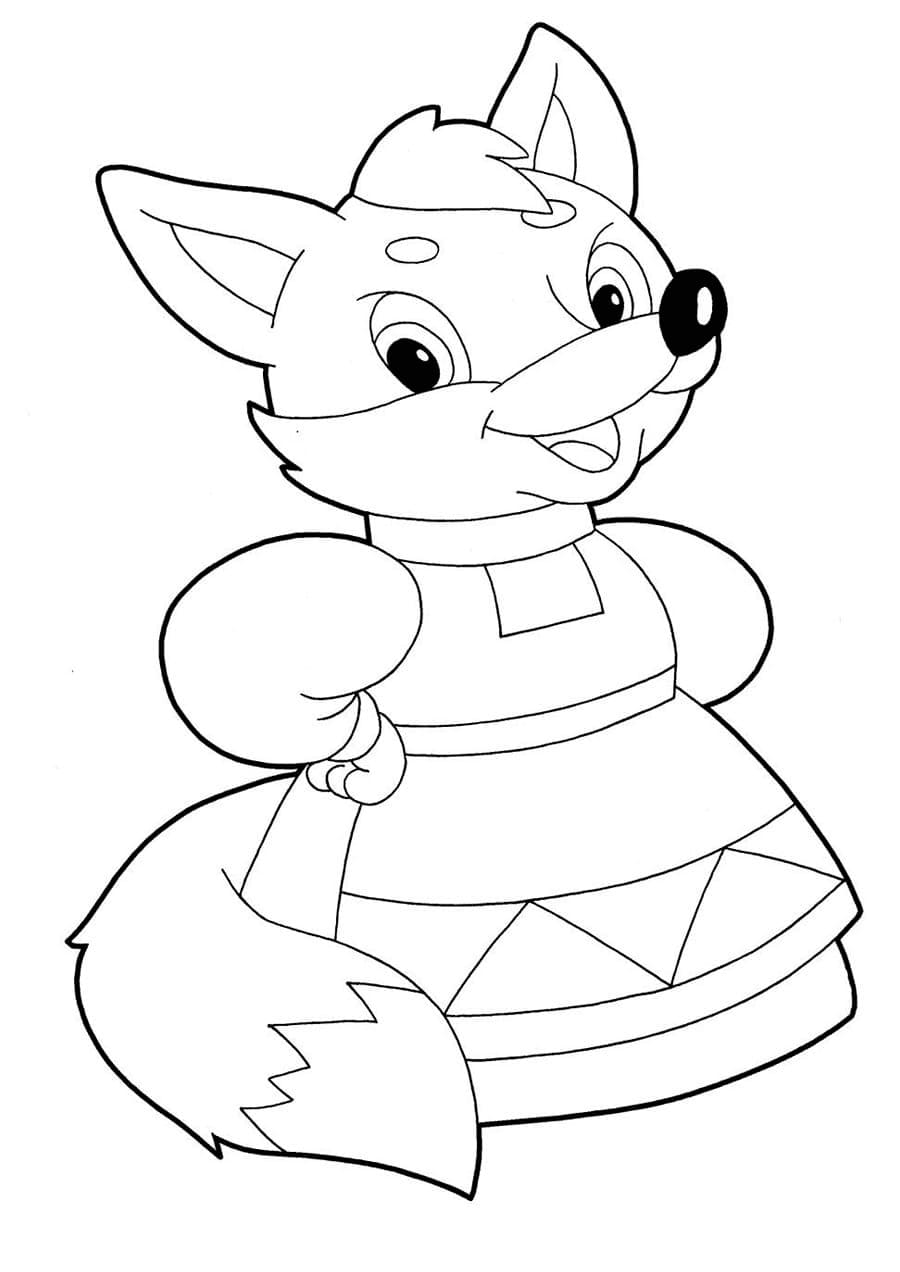 Cartoon Lovely Fox