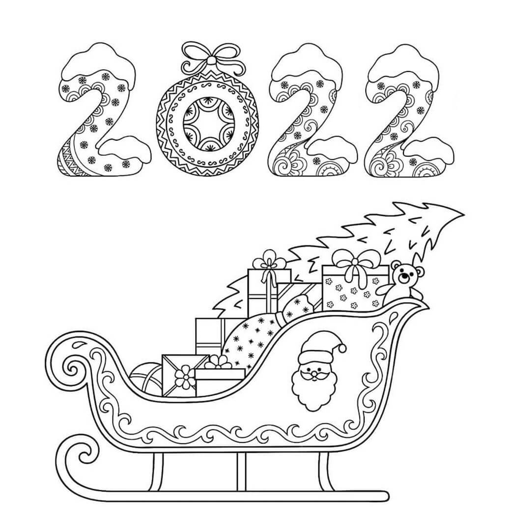 Christmas 2022 coloring page