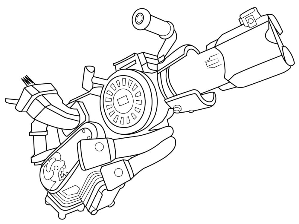 Cool Fortnite Blaster coloring page