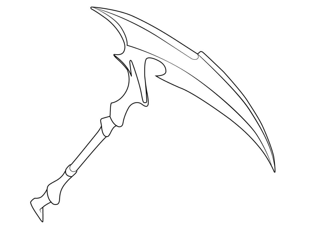 Cool Fortnite Weapon coloring page