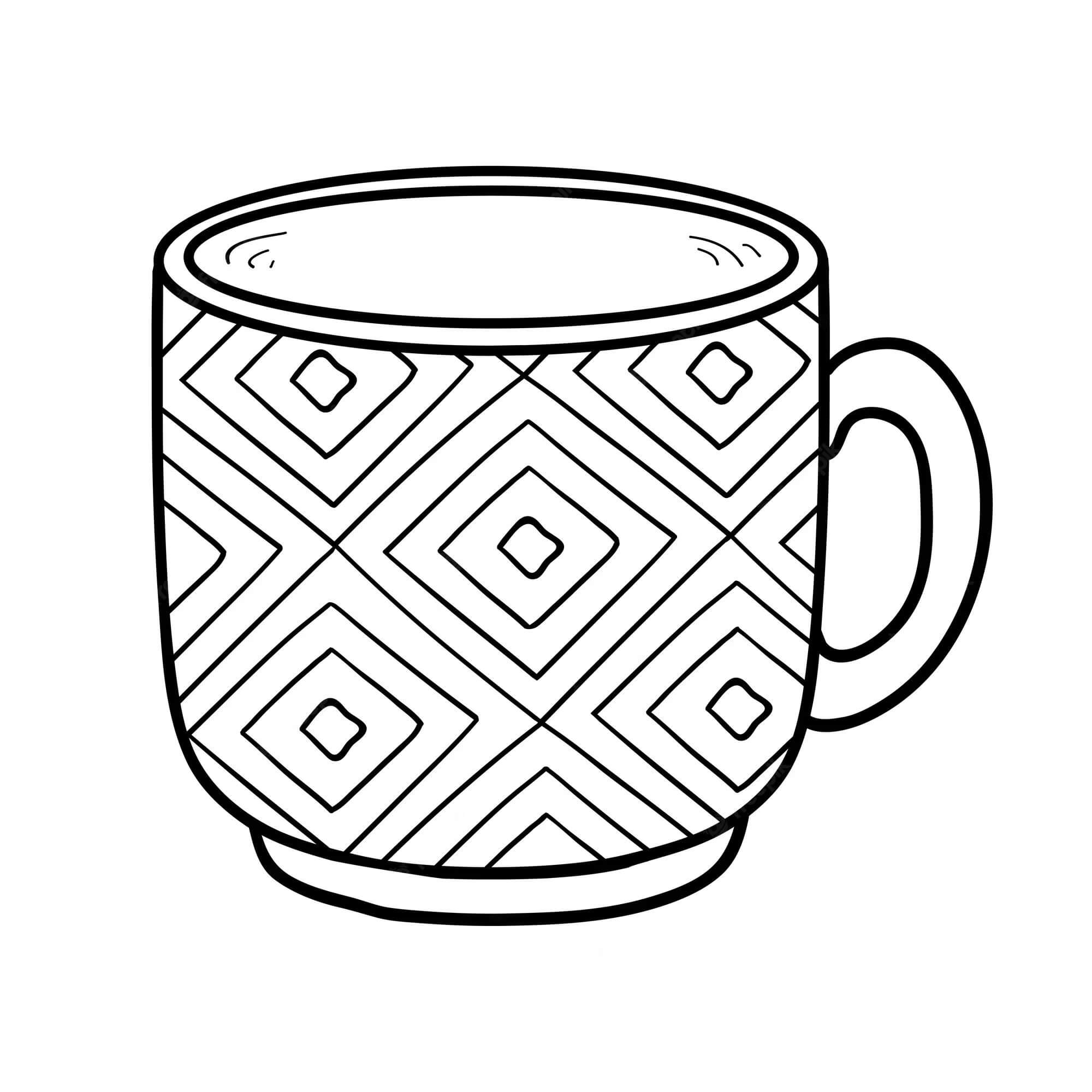 Cup Free Images coloring page - Download, Print or Color Online for Free