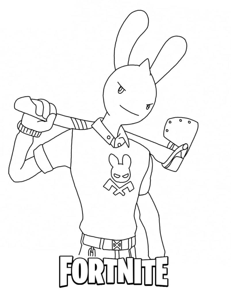 Guggimon from Fortnite coloring page