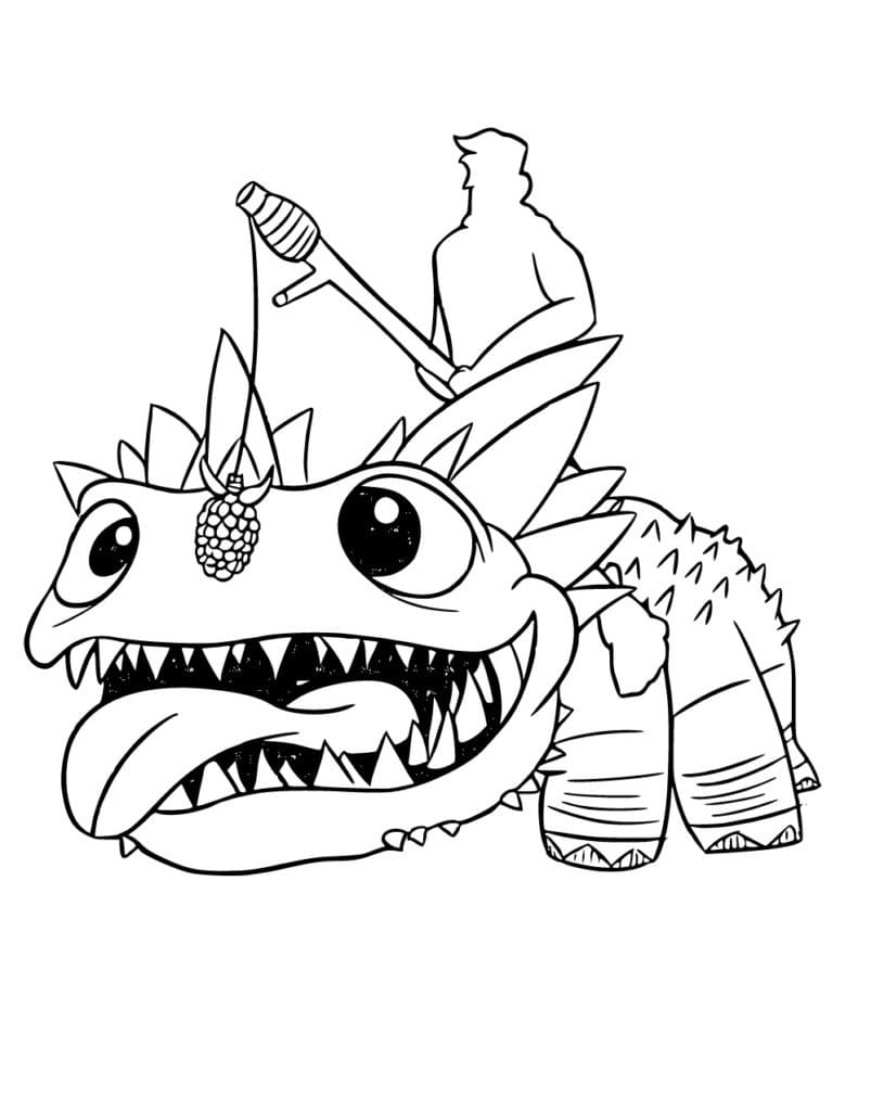 Klombo from Fortnite coloring page