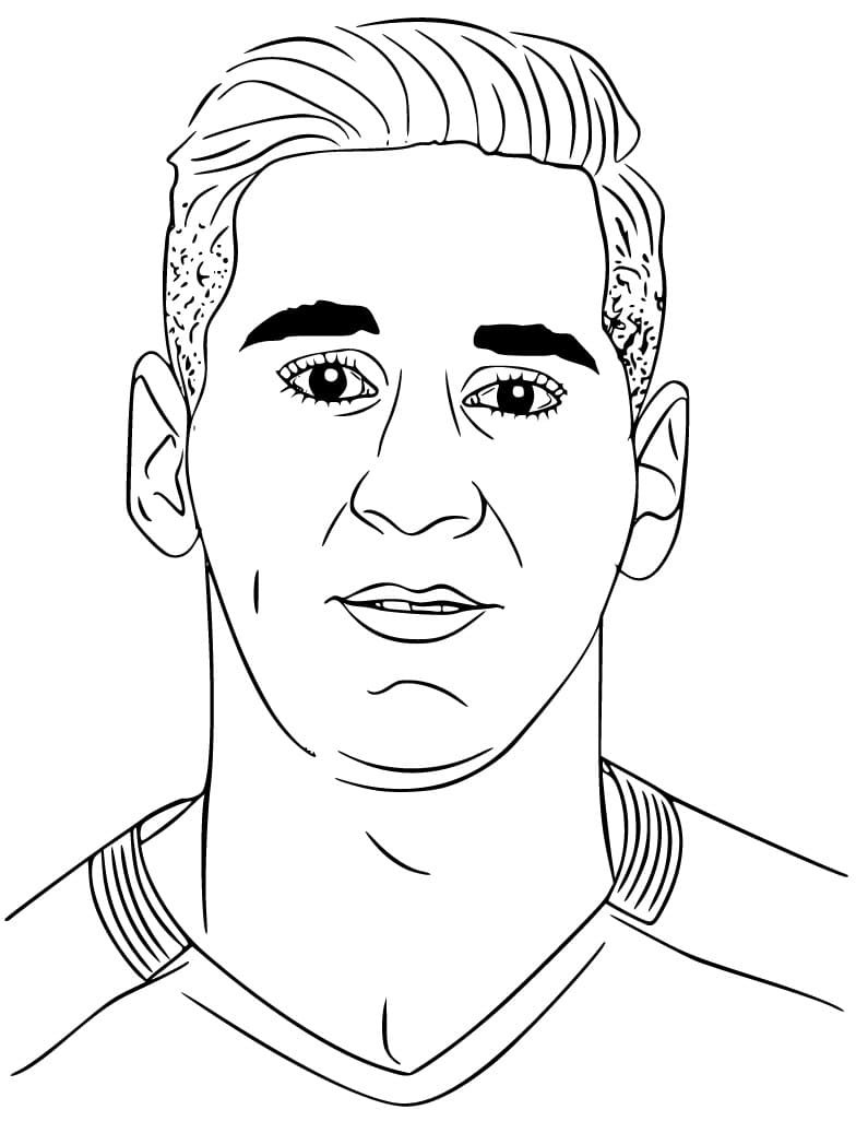 Lionel Messi Silhouette Portrait by only1tosse | Messi drawing, Drawings,  Line art drawings
