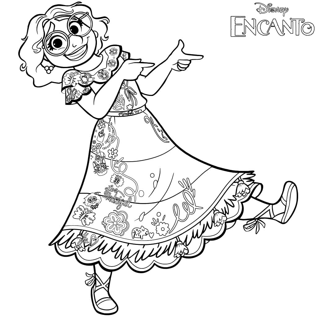 Abuela Alma Madrigal Encanto Coloring Page In 2022 Coloring Pages ...