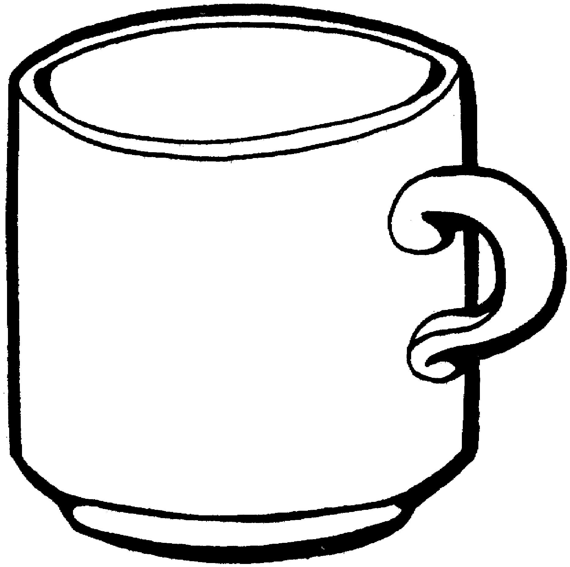 Coffee Mugs Coloring Pages