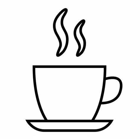 Simple Drawign Coffee Cup coloring page - Download, Print or Color ...