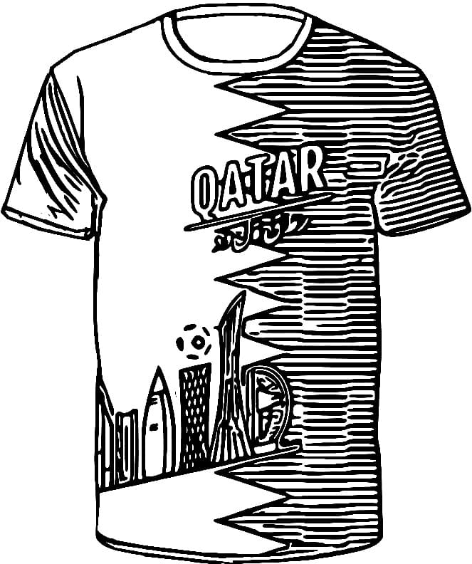 Qatar World Cup PNG Image, World Cup Soccer In Qatar Design Tshirt