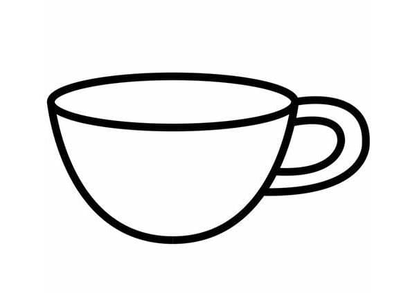 Very Simple Cup coloring page