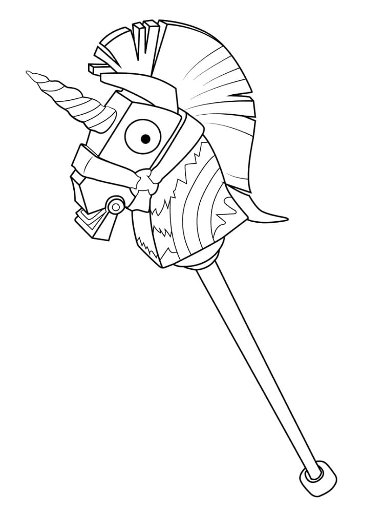 Weapon from Fortnite coloring page