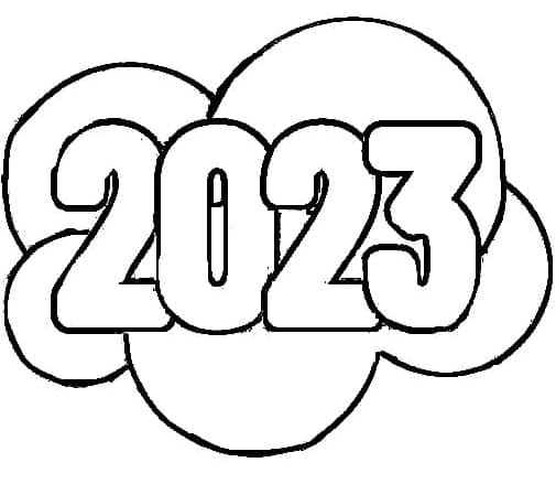 2023 coloring page