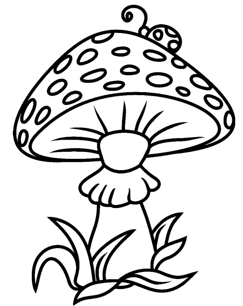Mushroom coloring pages - ColoringLib