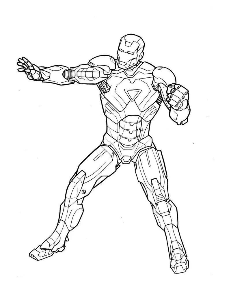 Amazing Iron Man coloring page