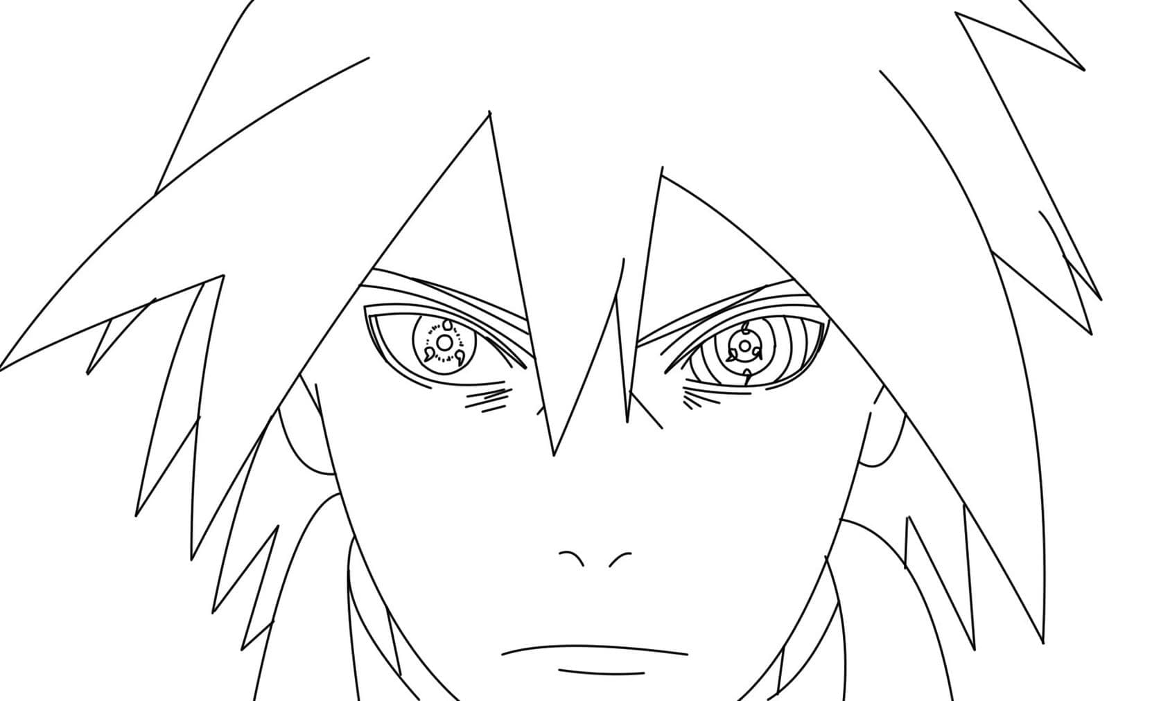Amazing Sasuke coloring page - Download, Print or Color Online for Free
