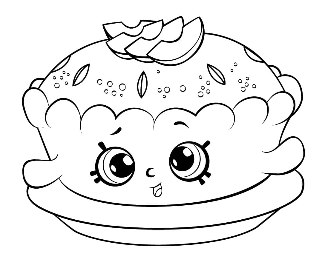 Apple Pie Shopkins Season 6 coloring page