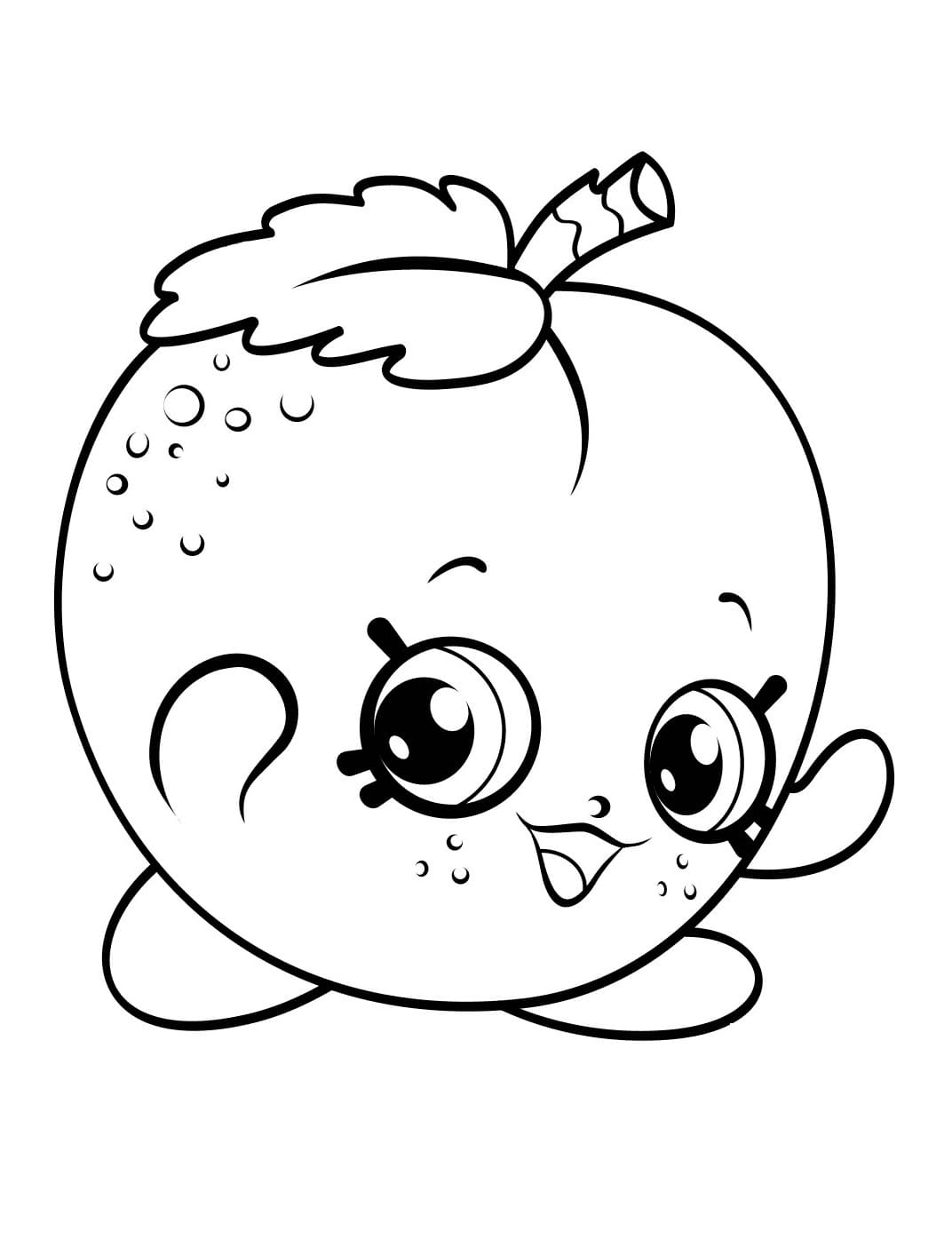 April Apricot Shopkins Season 4 coloring page