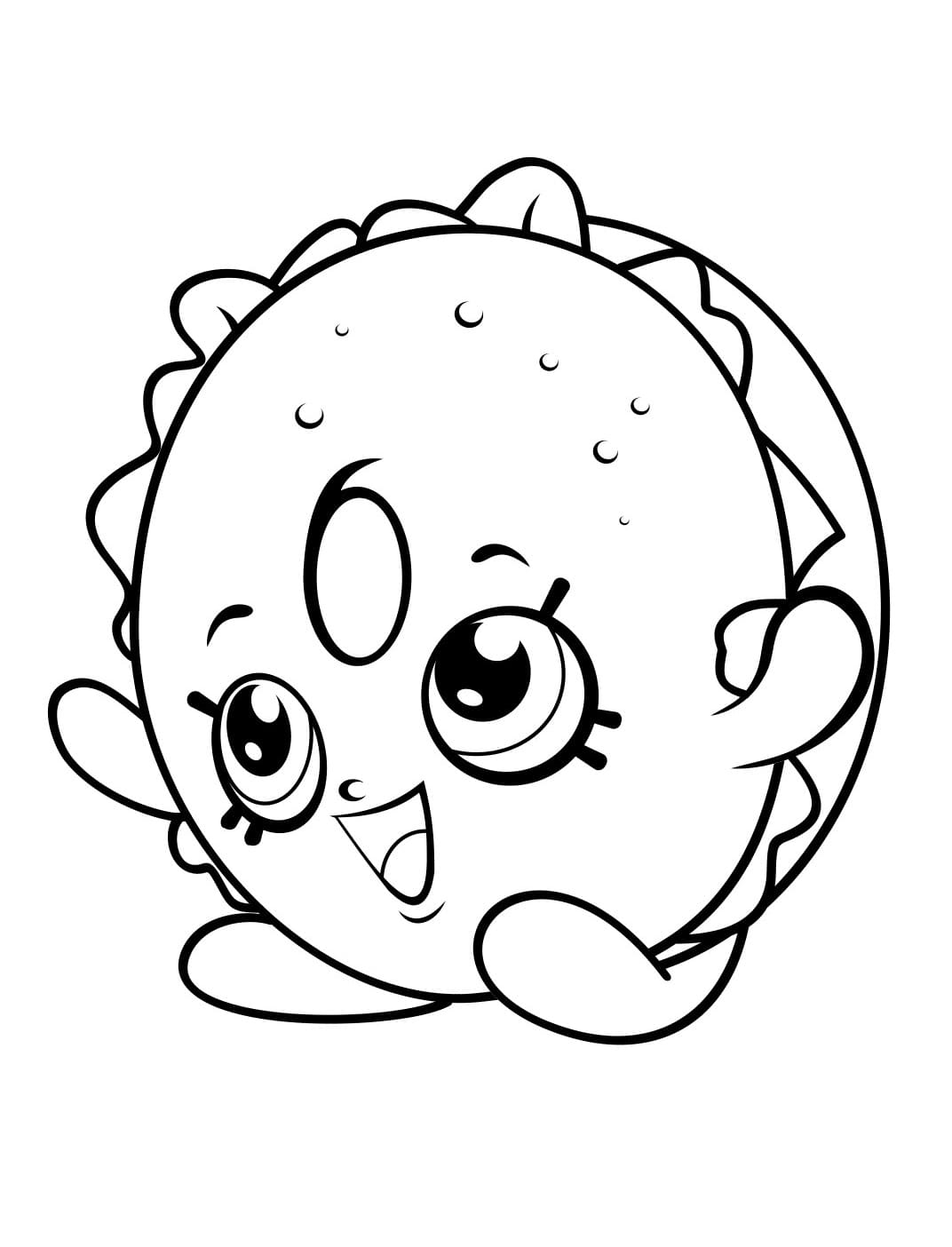 Bagel Billy Shopkins Season 4 coloring page