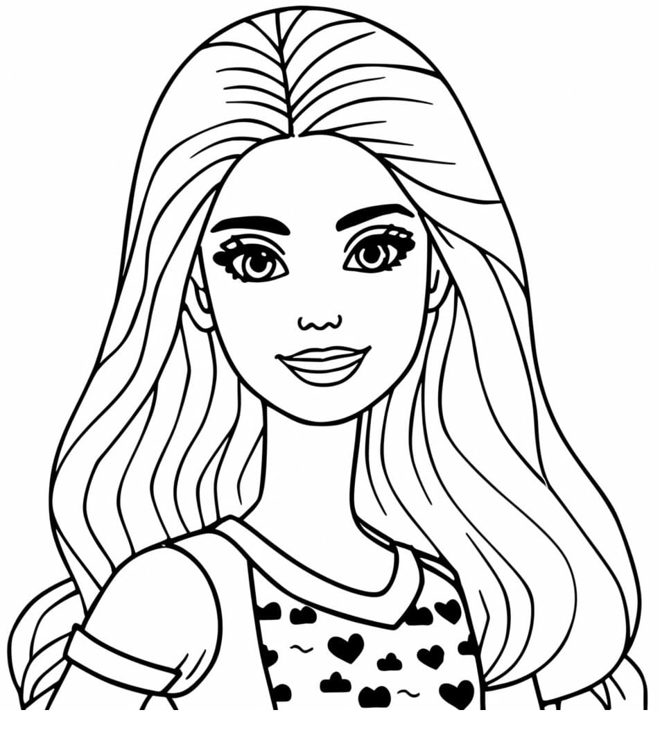 Barbie Picture coloring page - Download, Print or Color Online for Free