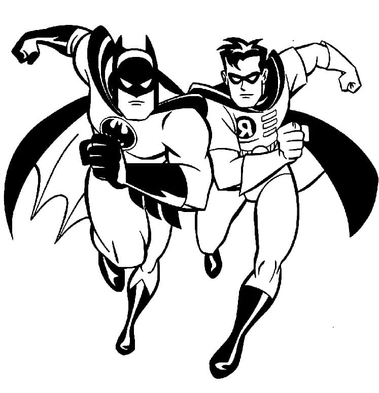 batman robin and batgirl coloring pages