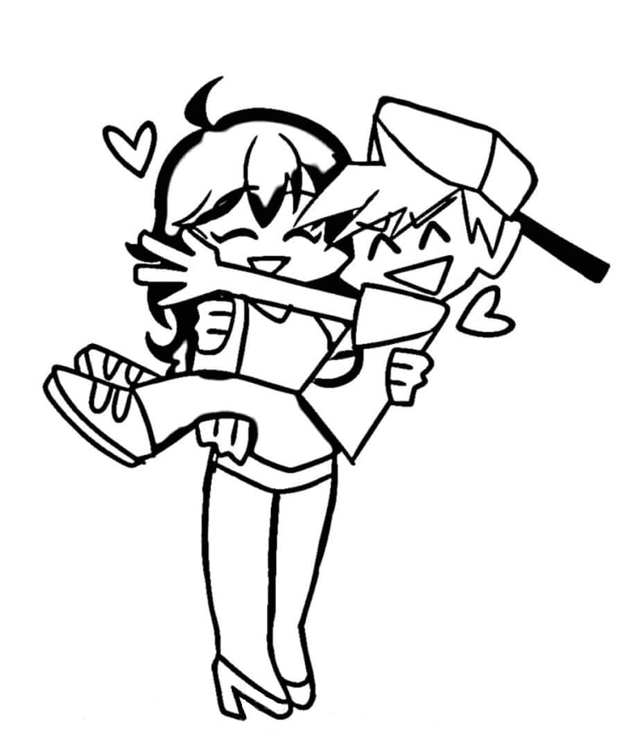 Boyfriend And Girlfriend In Fnf Coloring Page Free Pr - vrogue.co