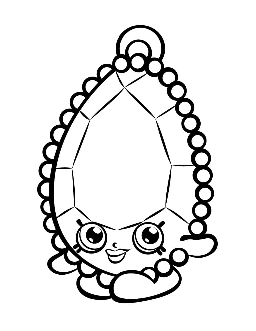 Brenda Brooch Shopkins Season 3 coloring page