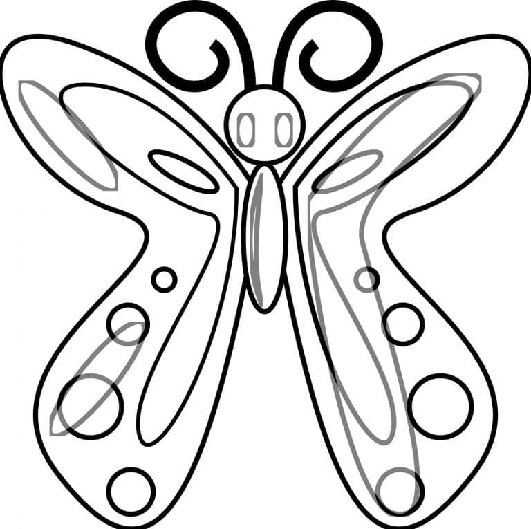 Butterfly 5 coloring page