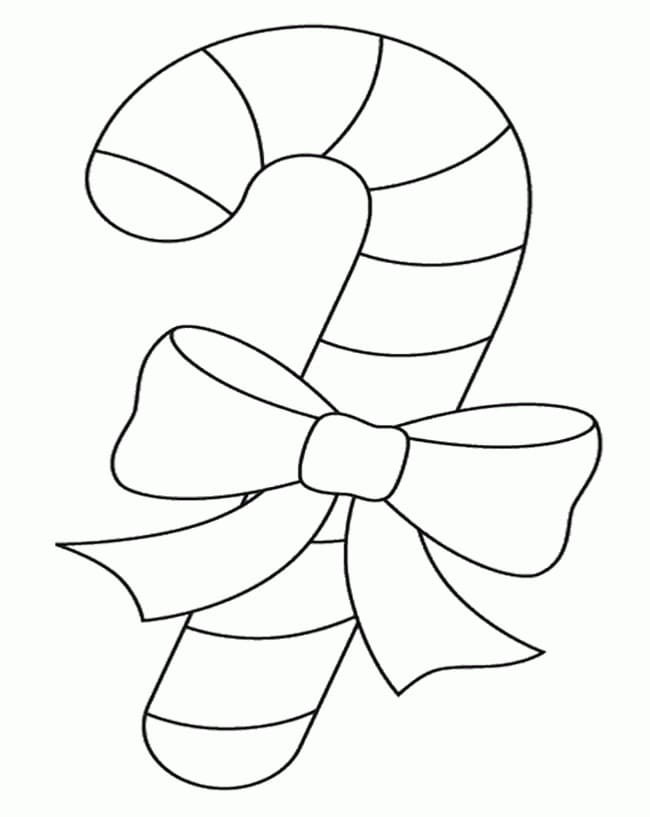 Candy Cane For Free coloring page