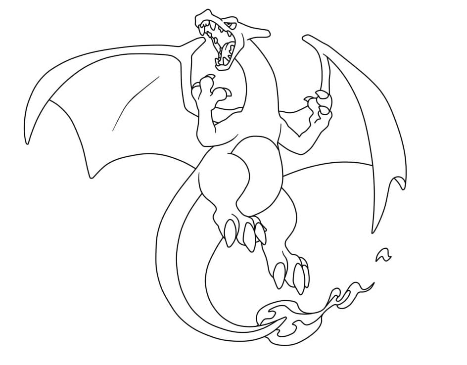 Charizard from Pokemon Series coloring page