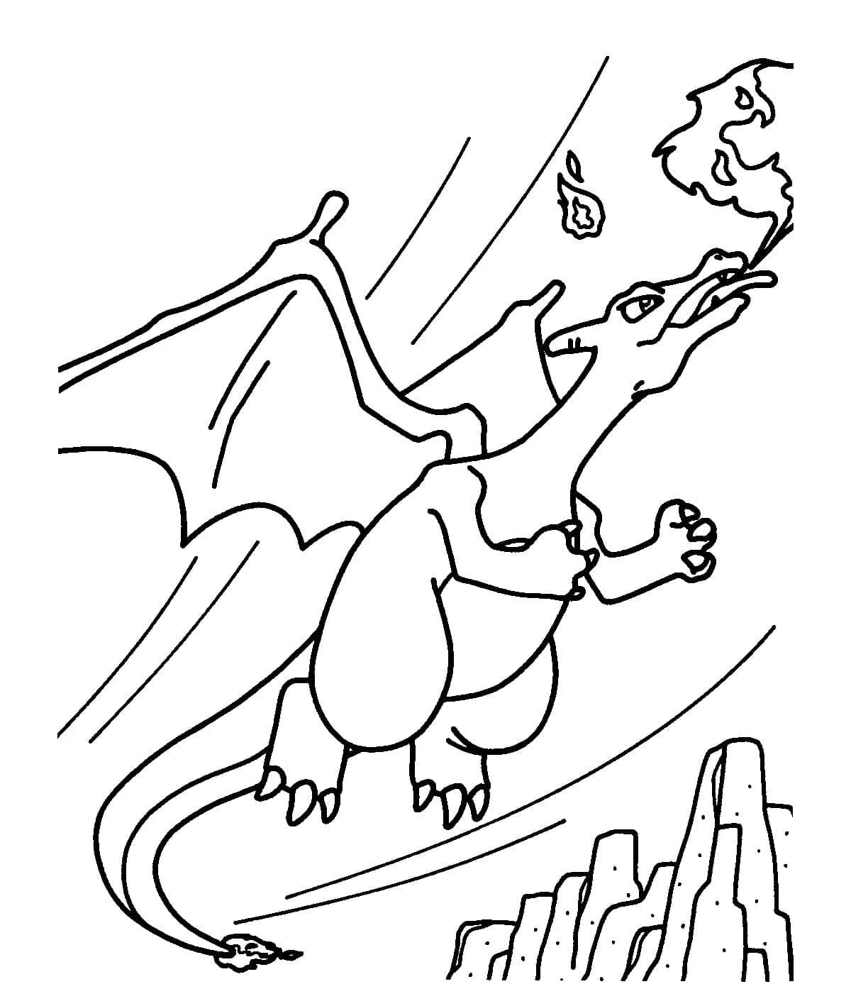 pokemon charmeleon printable coloring pages