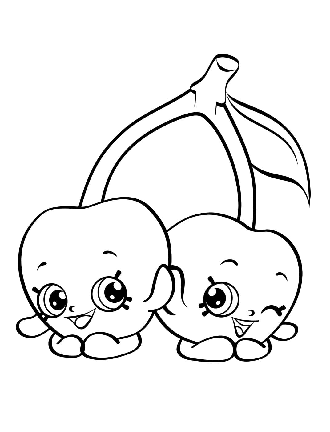 Cheeky Cherries Shopkins Season 4 coloring page