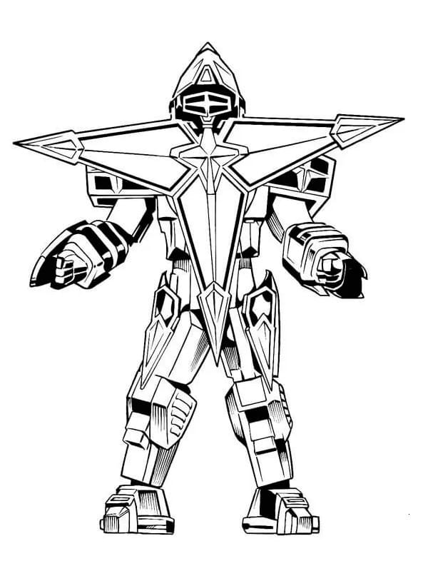 Cool Megazord coloring page