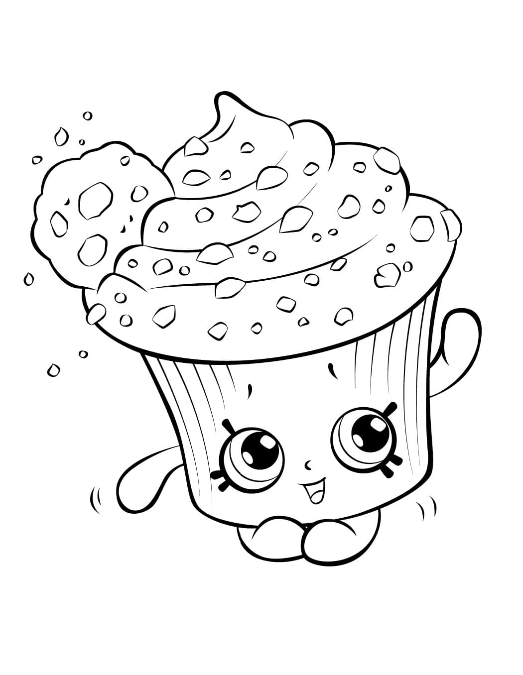 Creamy Cookie Cupcake Shopkins Season 5 coloring page