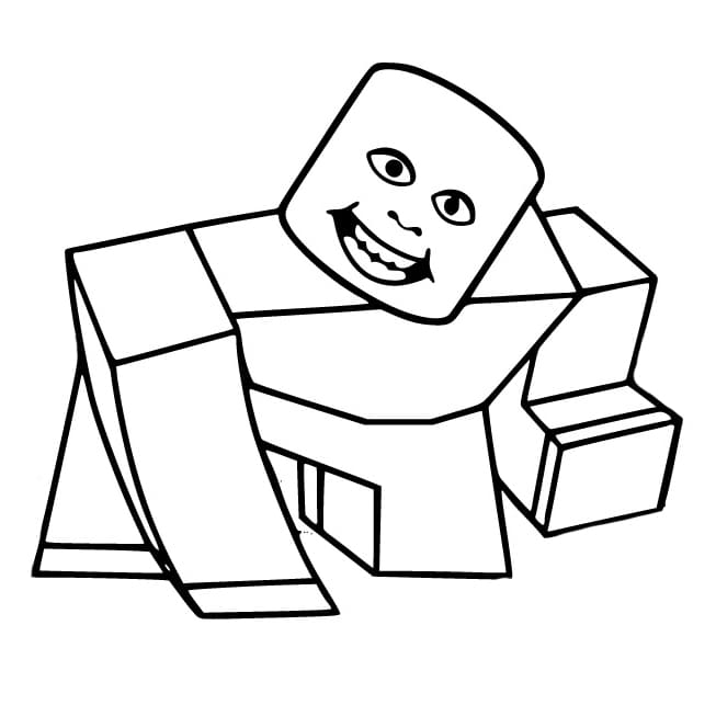 Creepy Roblox Character coloring page - Download, Print or Color Online ...