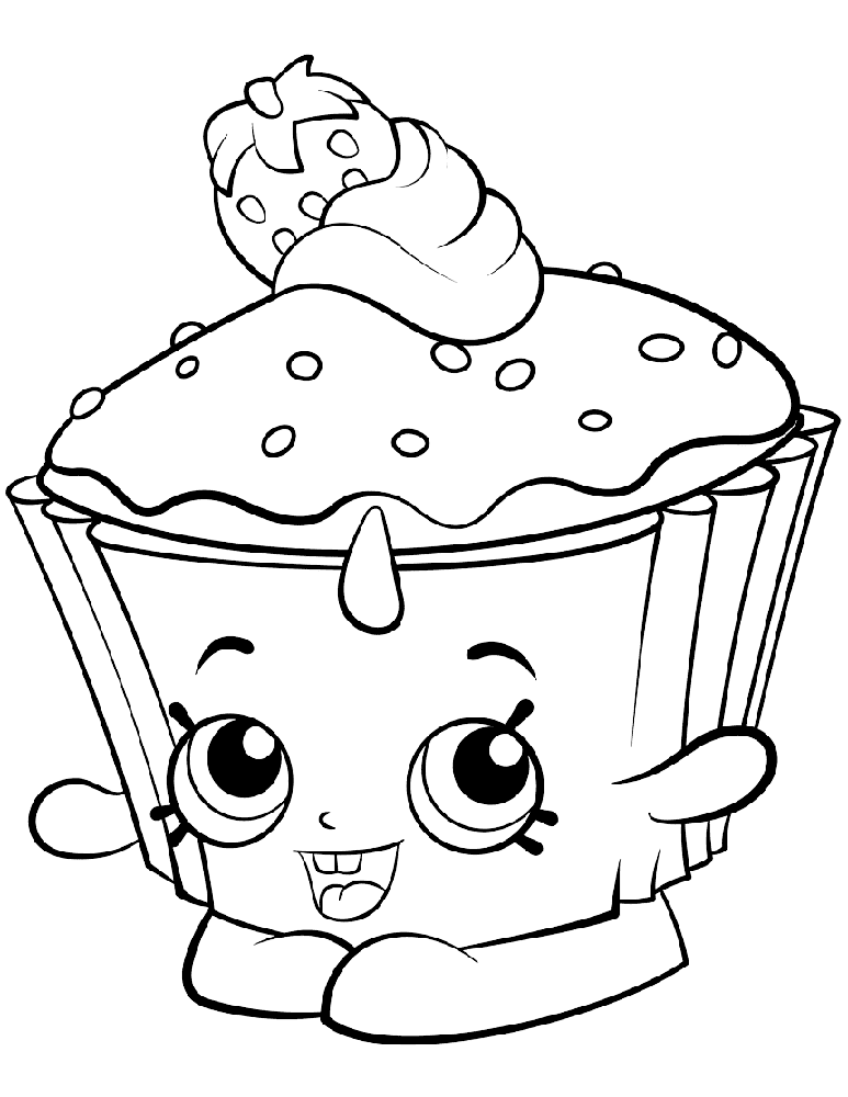 Cupcake Chic Shopkins Season 2 coloring page