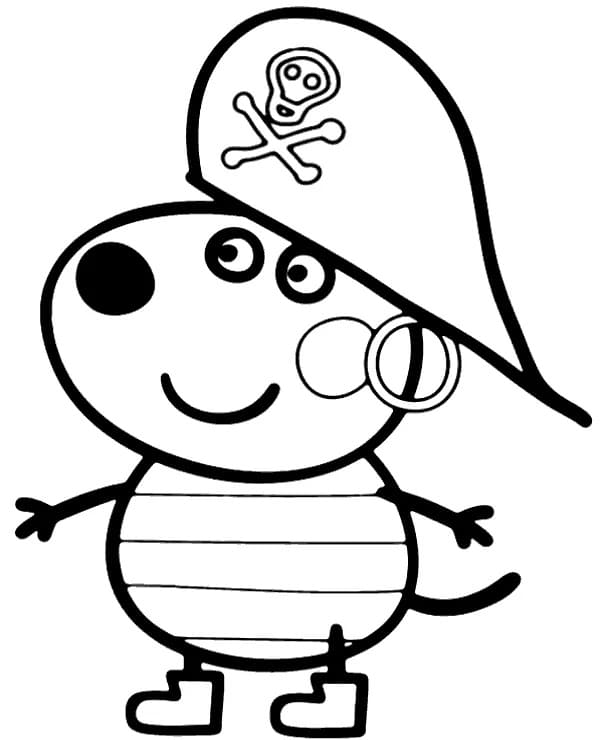 Danny Dog from Peppa Pig coloring page