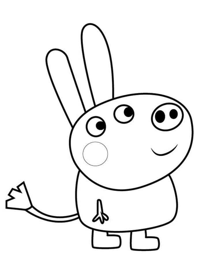 Didier Donkey from Peppa Pig coloring page