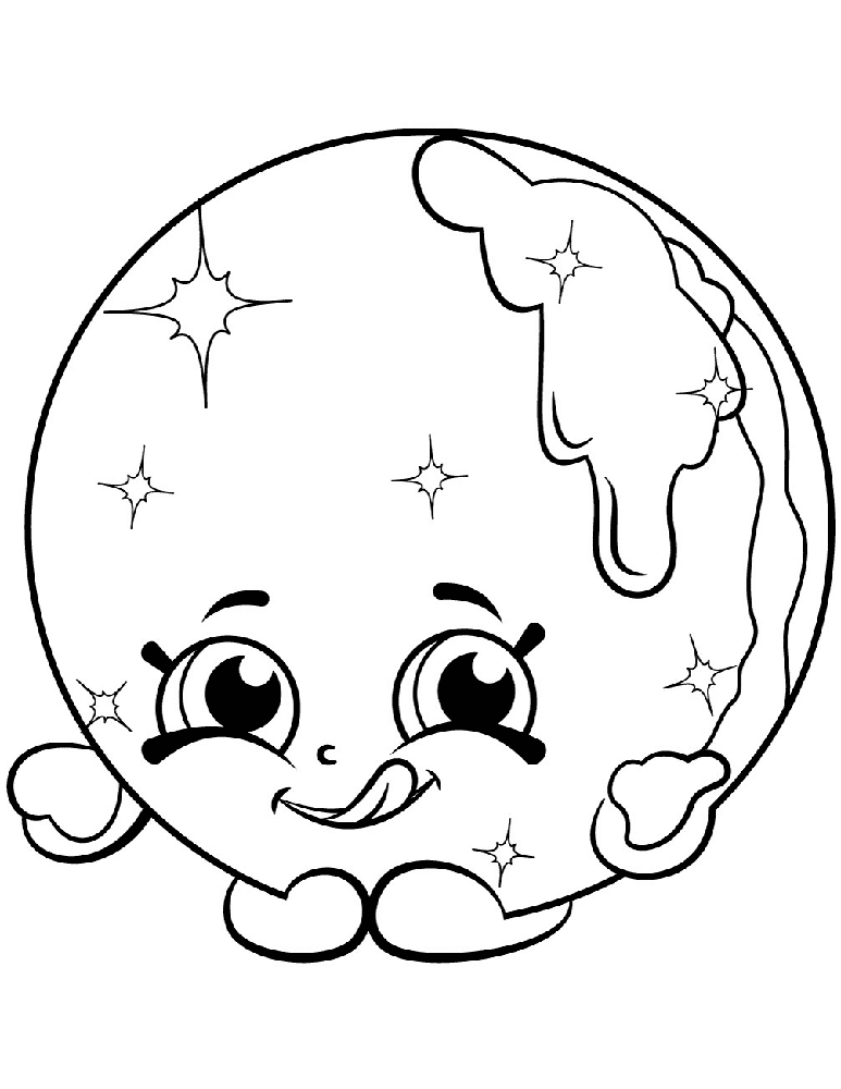 Donna Donut Shopkins Season 2 coloring page