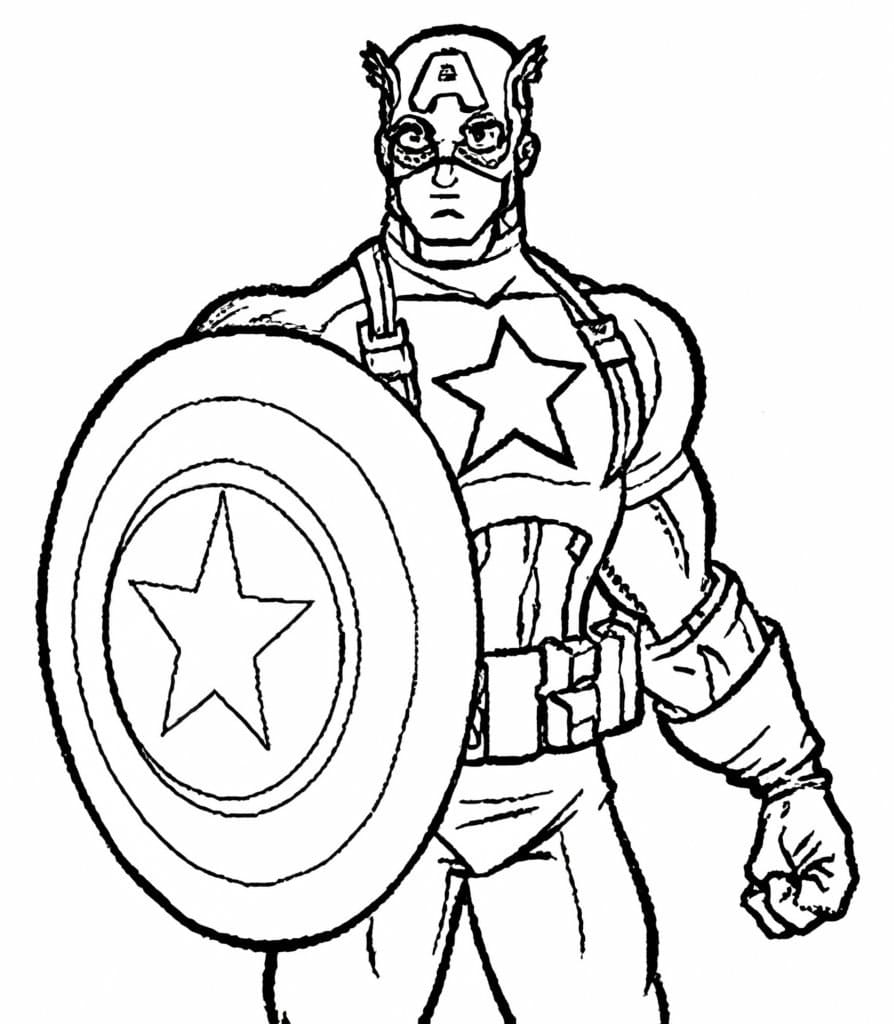 Captain America coloring pages - ColoringLib